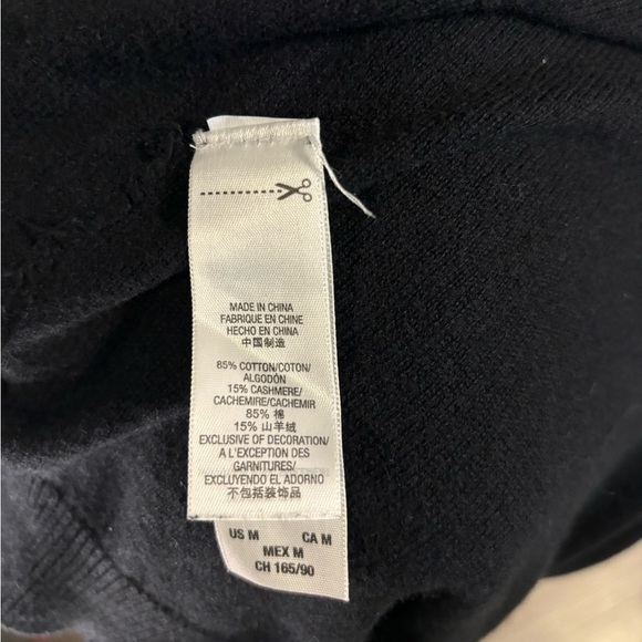 Vintage Black Juicy Couture Cashmere Blend Hoodie Sweater Size Medium - Picture 8 of 8